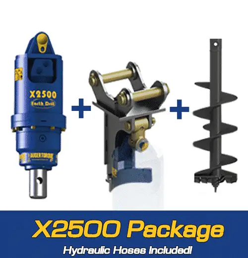 Auger Torque X2500 Package c/w Cradle Hitch and Auger (1.5-2.8t Excavators) - Image 4