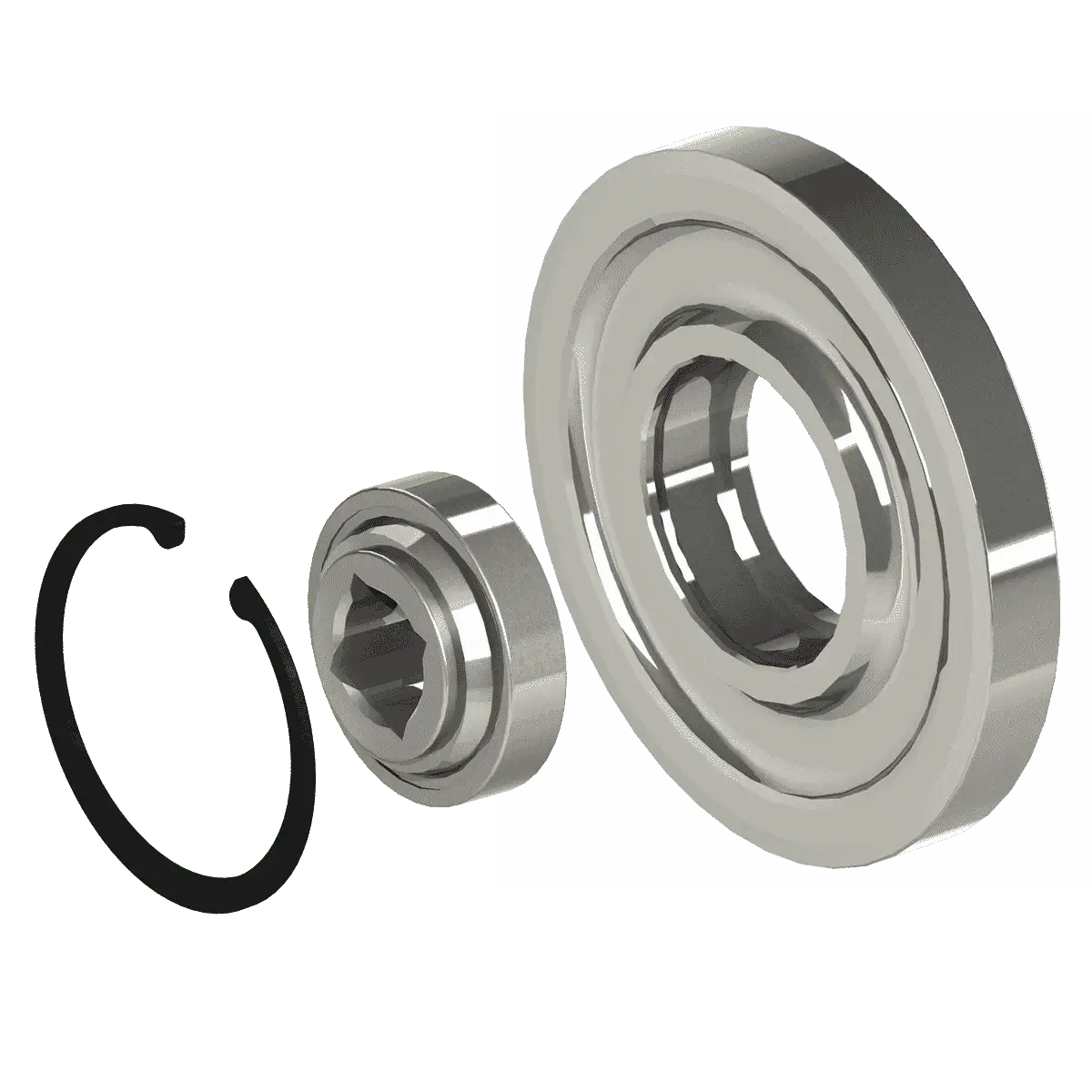 XHD Trencher Nose Roller, Bearing & Circlip Kit