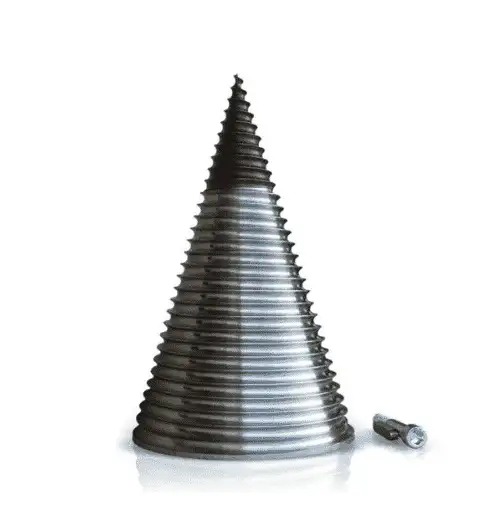 MVE 200mm Log Splitter Cone 65mm Round The Attachment Company