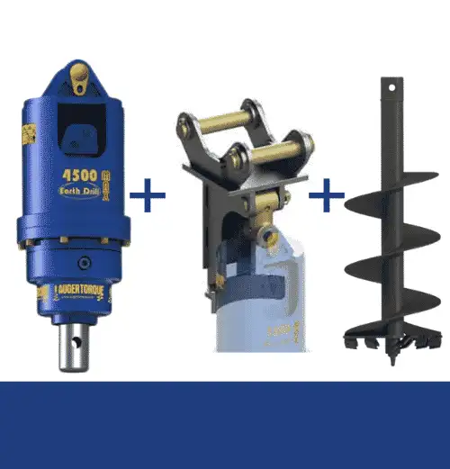 Auger Torque 4500MAX Package c/w Cradle Hitch and Auger (3-5t Excavators) - Image 2