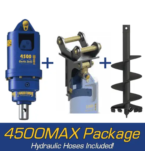 Auger Torque 4500MAX Package c/w Cradle Hitch and Auger (3-5t Excavators) - Image 3