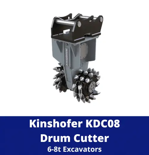 Kinshofer KDC08 Drum Cutter (6-8t Excavators)