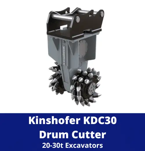 Kinshofer KDC30 Drum Cutter (20-30t Excavators)