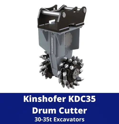 Kinshofer KDC35 Drum Cutter (30-35t Excavators)